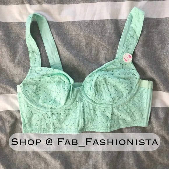 Victoria's Secret Lace Bustier Crop Top - Picture 4 of 6